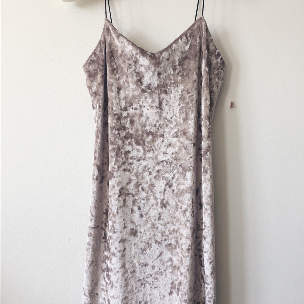 SOLD Velvet Mini Dress - Picture 2 of 5